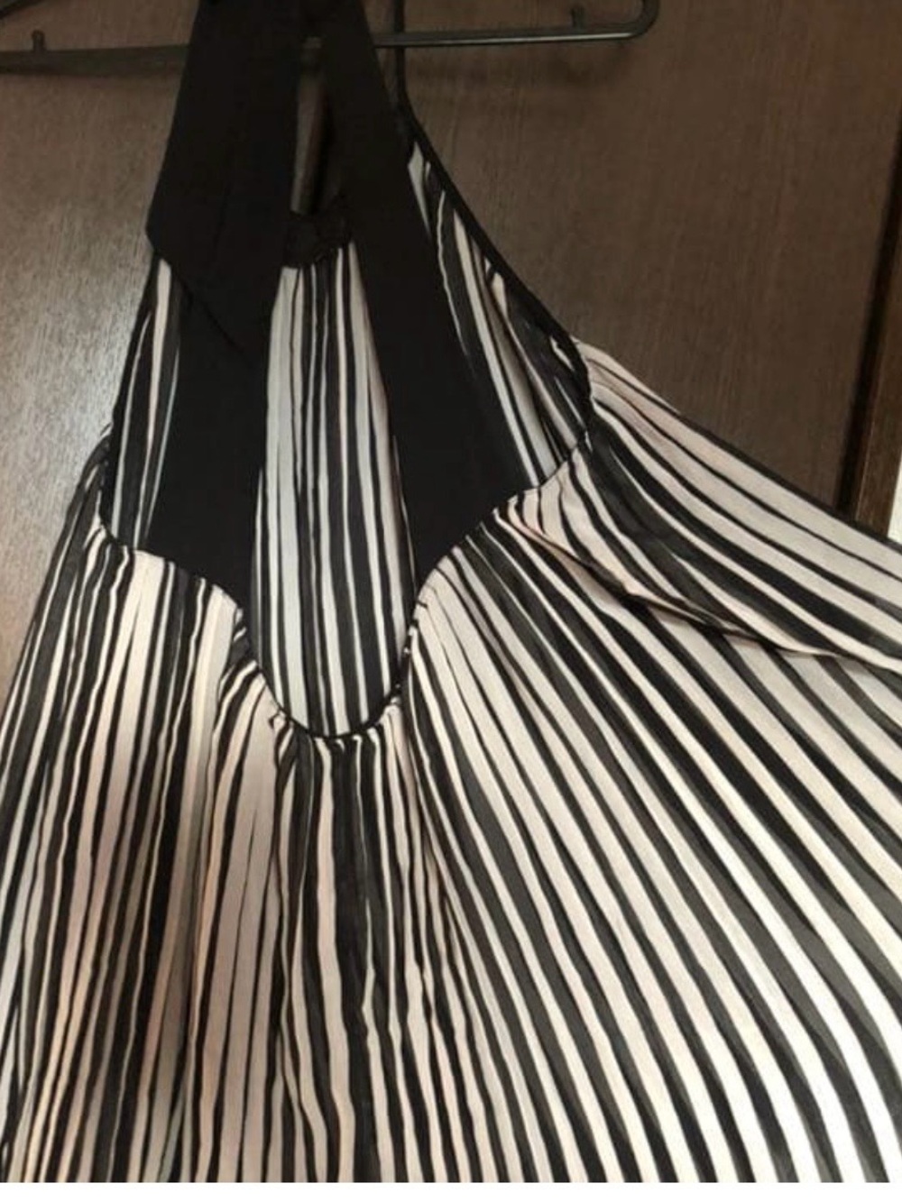 Victoria's Secret Black and White Striped Chemise